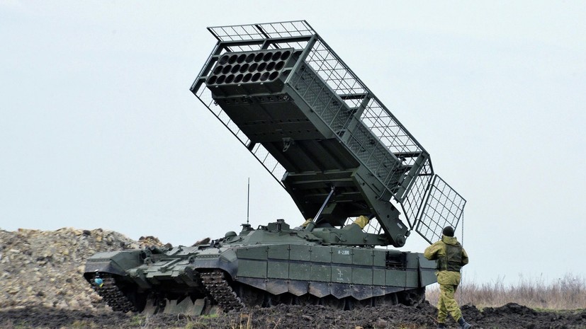 Экипаж ТОС-1А «Солнцепёк» выжег позицию ВСУ на Краснолиманском направлении